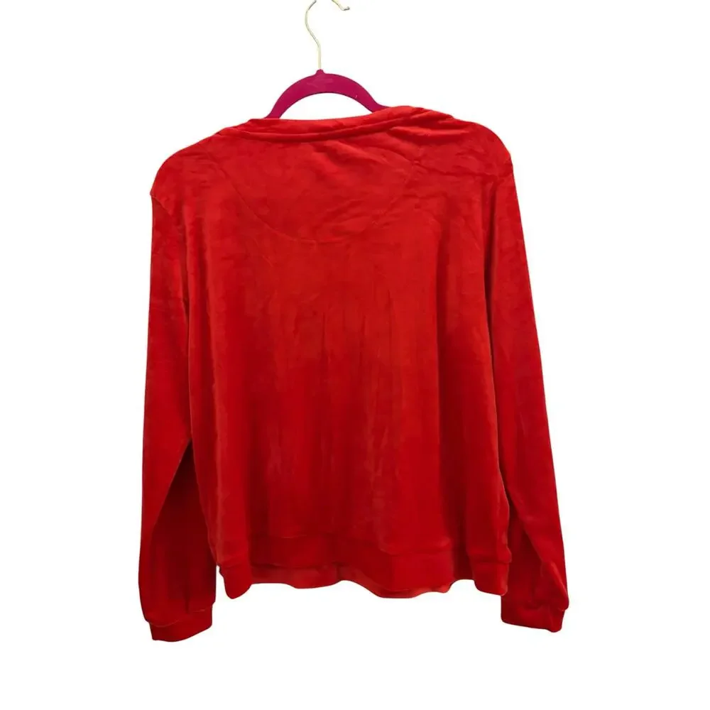 Juicy Couture Sleepwear Top Jr. Size L Super Soft Plus with Rhinestone Logo
